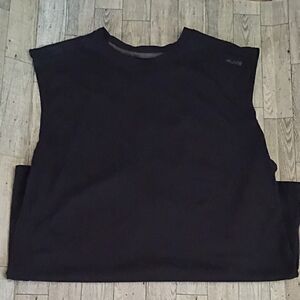 Alive Qwick Dry Black Vented Mens Tank Top Size Large EUC